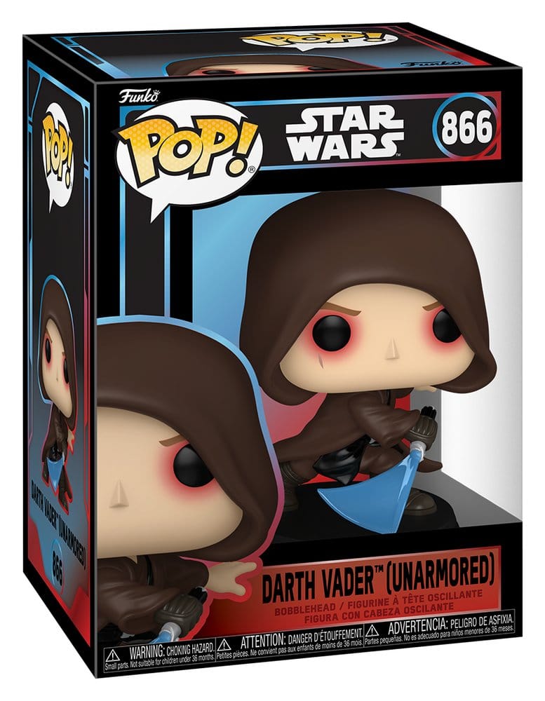 Star Wars POP! Vinyl Wackelkopf-Figur Darth Vader (Unarmored) 10 cm