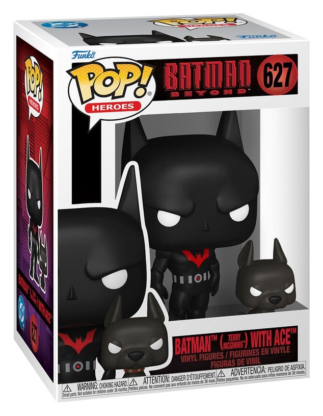 Batman Beyond: Return of the Joker POP! Heroes Vinyl Figur Batman w/Ace 9 cm 
