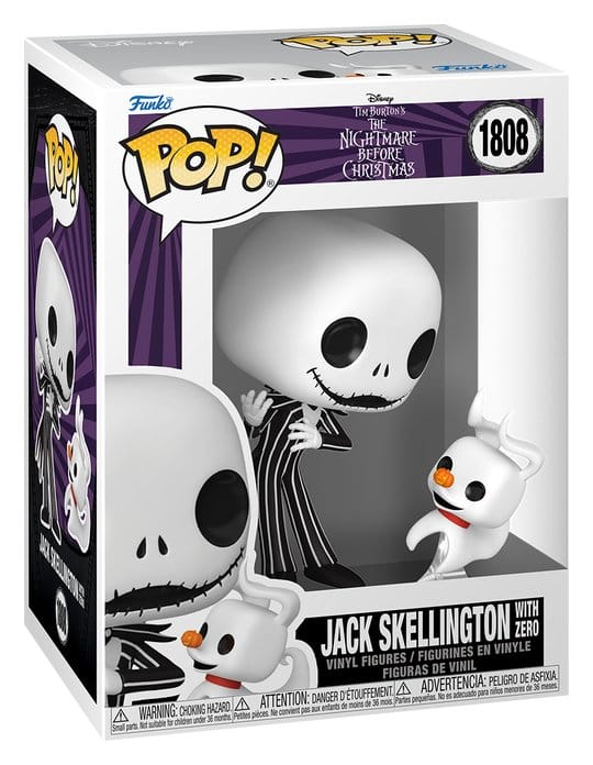 Nightmare Before Christmas POP! & Buddy Vinyl Figur Jack & Zero 9 cm