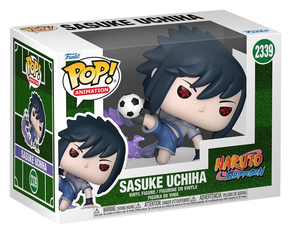 Naruto Soccer POP! Football Vinyl Figur Sasuke 9 cm