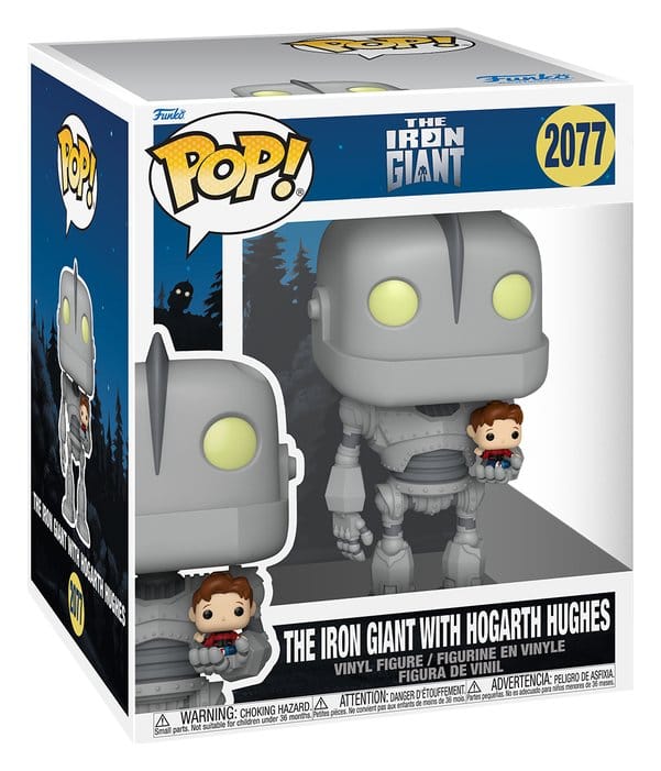 Der Gigant aus dem All Super Sized POP! Animation Vinyl Figur Iron Giant w/Hogarth 15 cm