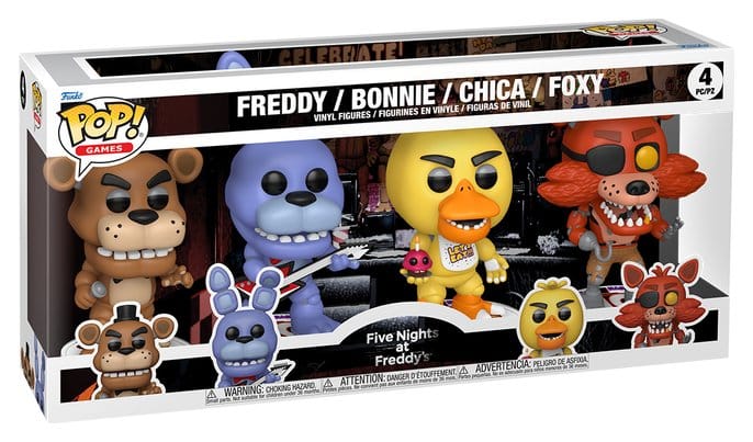 Five Nights at Freddy's POP! Vinyl Figuren 4-Pack Bundle 9 cm 