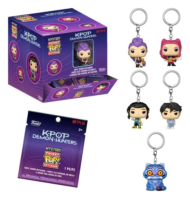 KPOP Demon Hunters POP! Schlüsselanhänger Blind Box PDQ Display (12)