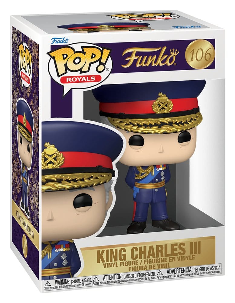 Royal Family Pop! Icons Vinyl Figur King Charles III with Chase 9 cm Sortiment (6)
