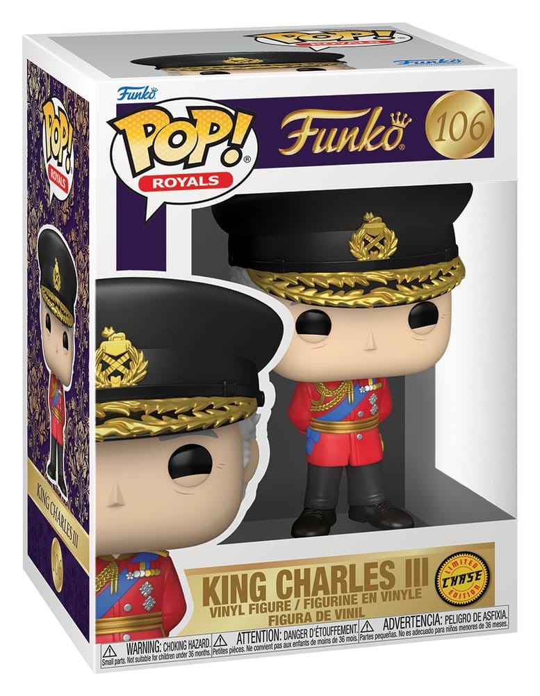 Royal Family Pop! Icons Vinyl Figur King Charles III with Chase 9 cm Sortiment (6)