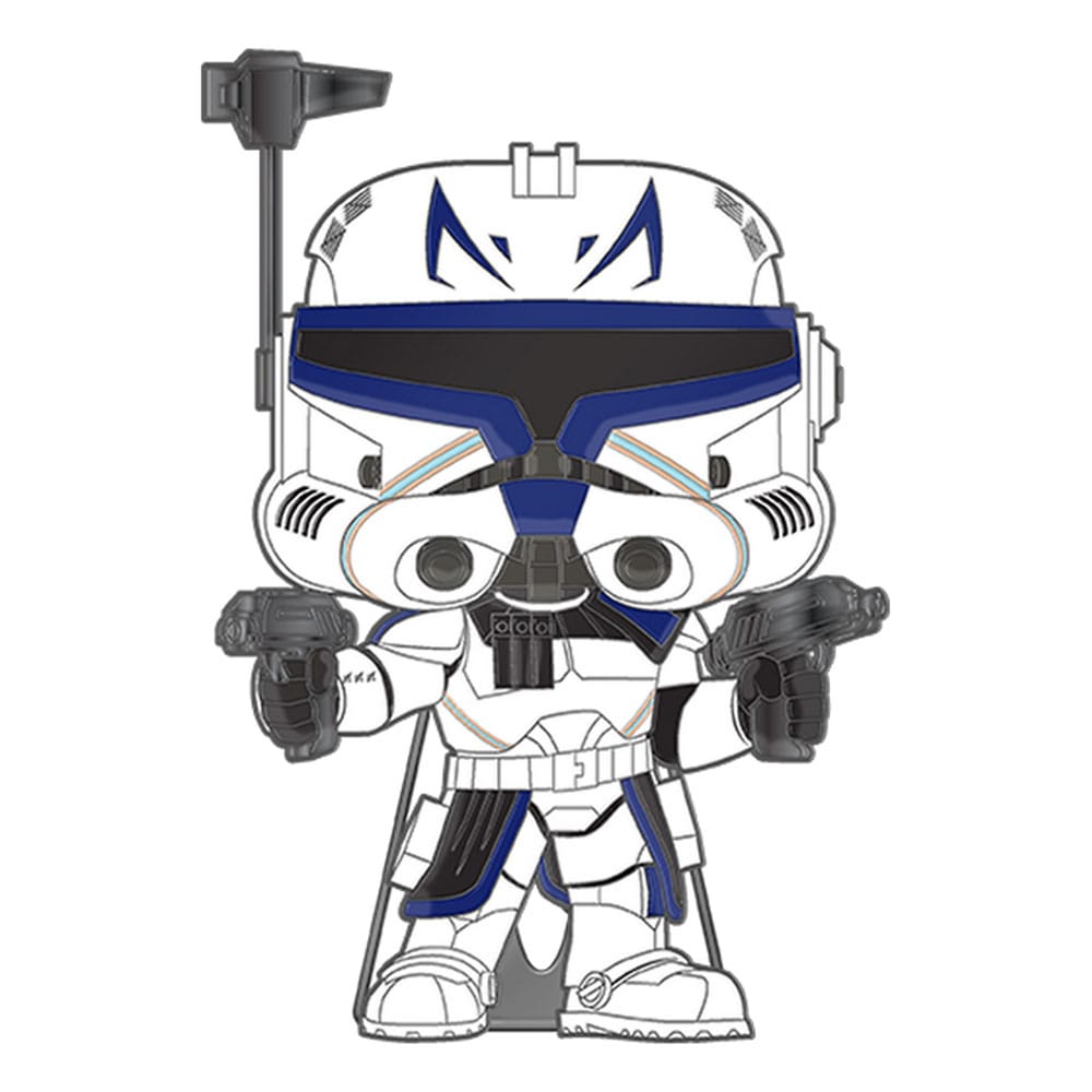 Star Wars Clone Wars Loungefly POP! Pin Ansteck-Pin Captain Rex (Glow-in-the-Dark) 10 cm 