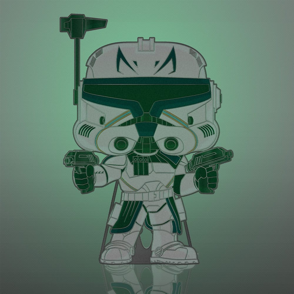 Star Wars Clone Wars Loungefly POP! Pin Ansteck-Pin Captain Rex (Glow-in-the-Dark) 10 cm 