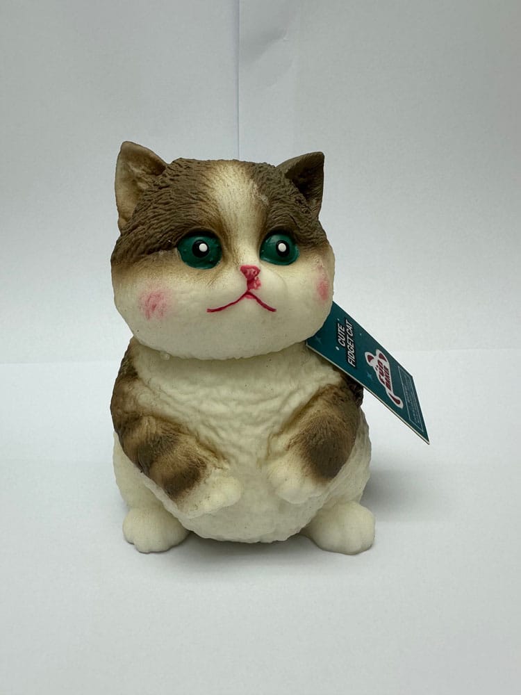 Fun Maker Squishy Fidget Toy Dark Brown Cat 11 cm 