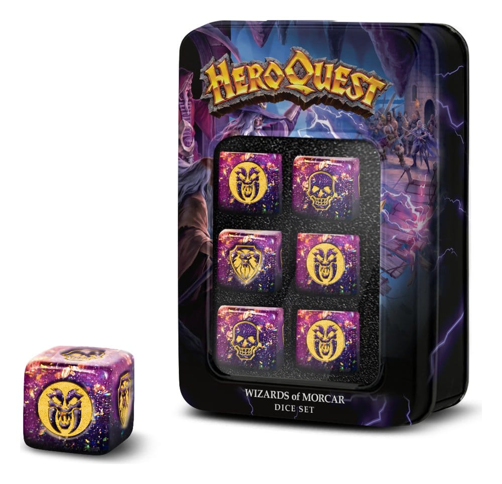 HeroQuest Harz D6 Würfel Set Wizards of Morcar (6)