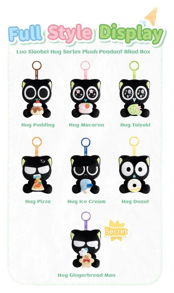 Luo Xiaohei Blind Box Minifiguren Hug Plush Pendant Series 10 cm Display (6 )             