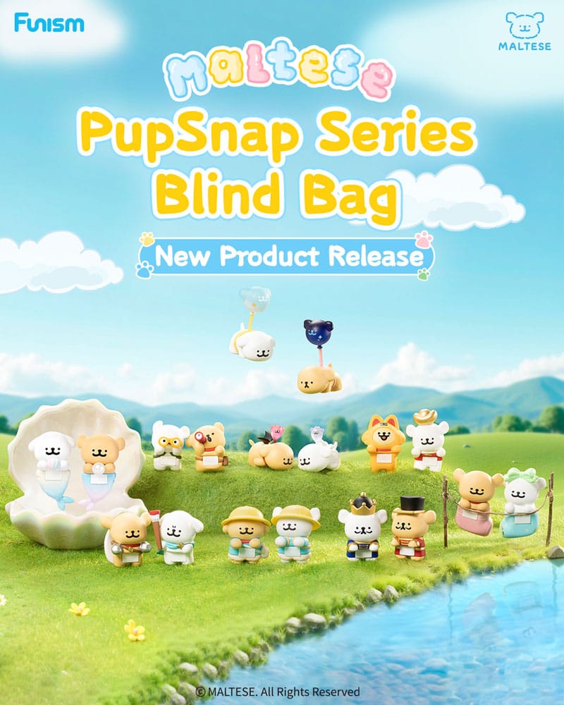 Maltese PupSnap Blind Bag Minifiguren 3 cm Sortiment (16)             