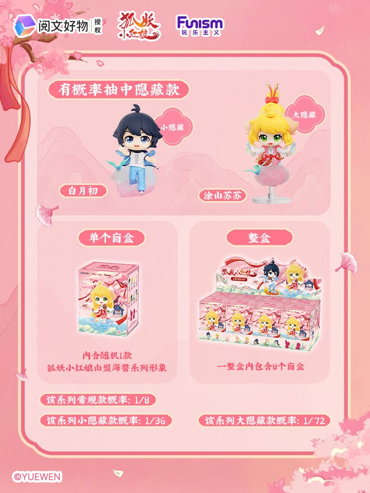 Fox Spirit Matchmaker Blind Box Minifiguren Sea Oath Mountain Alliance 8 cm Display (8)             