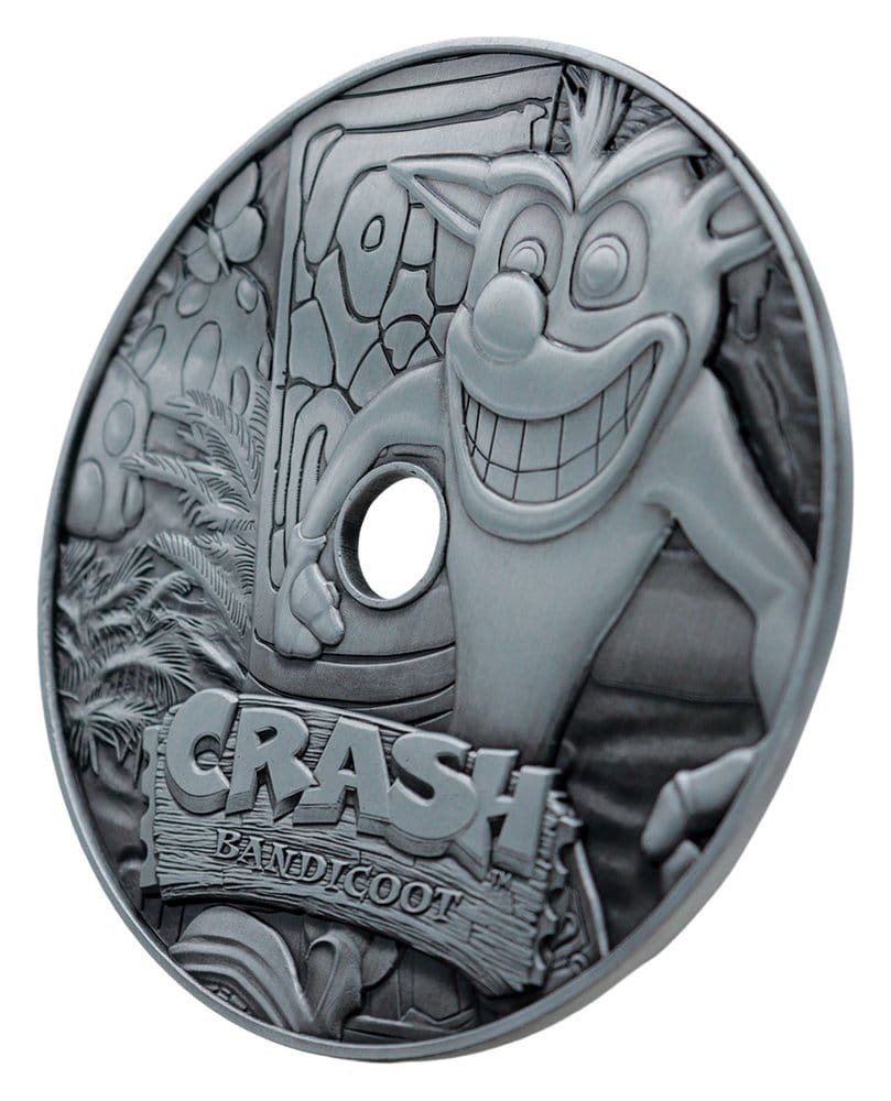 Crash Bandicoot Replik Metal CD-ROM Collectible Limited Edition 11 cm