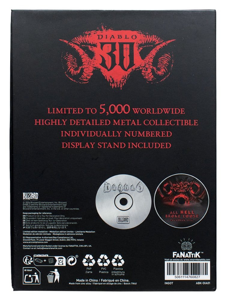 Diablo Replik 30th Anniversary CD-ROM Limited Edition 11 cm