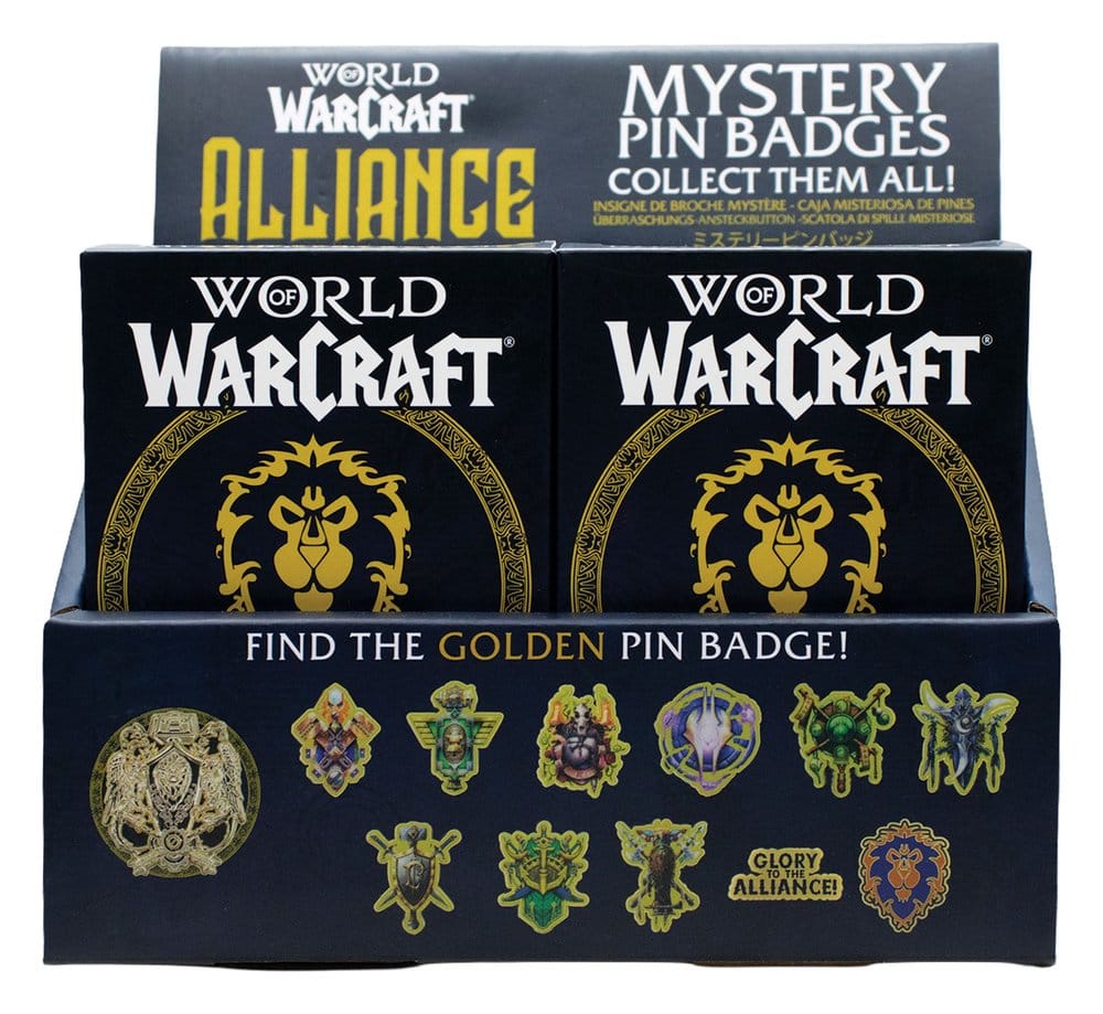 World of Warcraft Alliance Ansteck-Pins Blind Box Display (12)