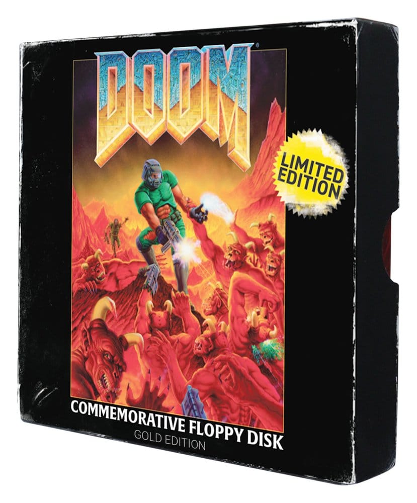 Doom Replik Floppy Disk Gold Plated Limited Edition           