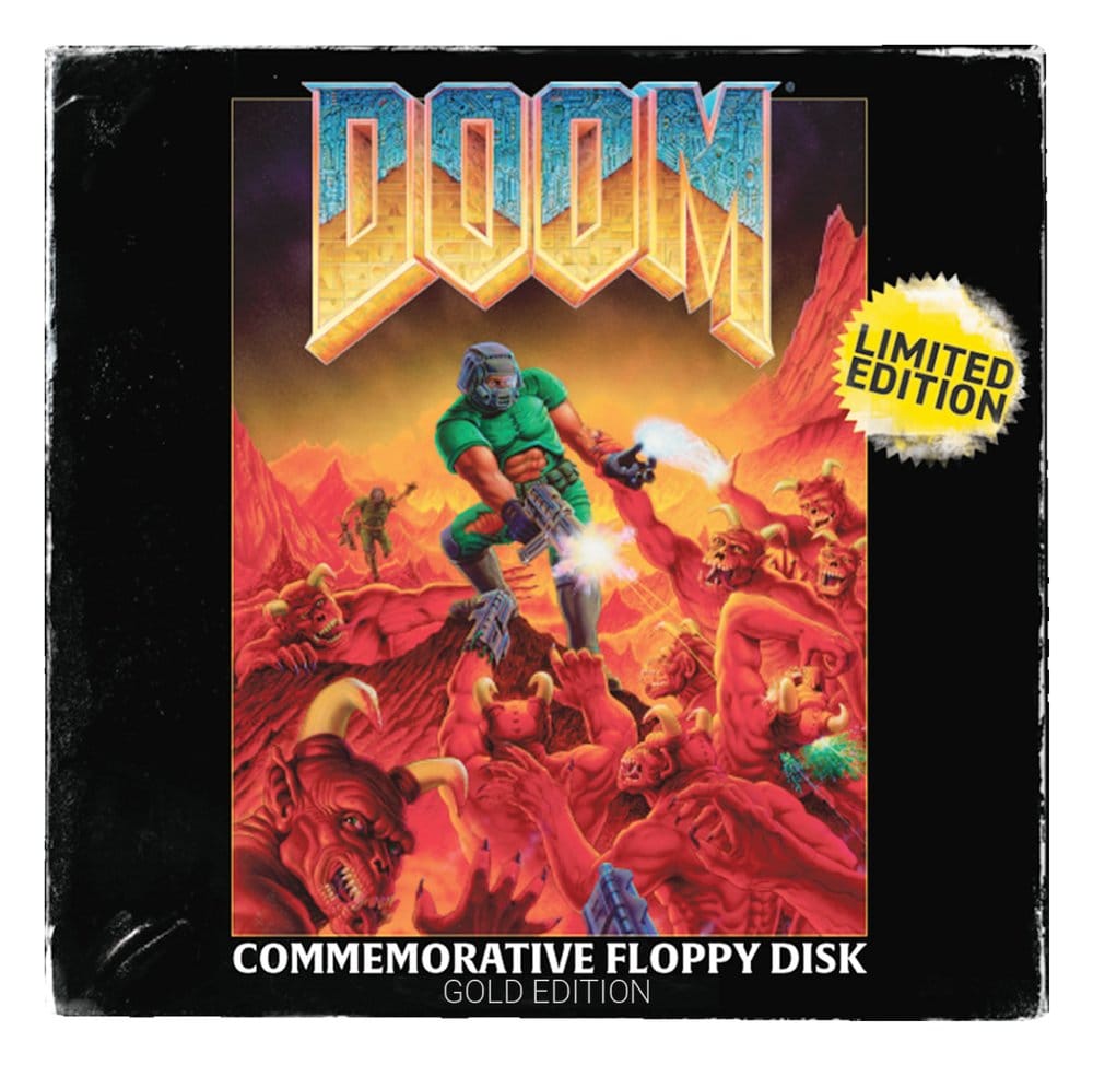 Doom Replik Floppy Disk Gold Plated Limited Edition           