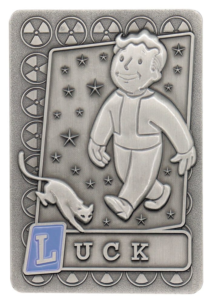 Fallout Metallbarren mit Album S.P.E.C.I.A.L. Perk Card Collector’s Album