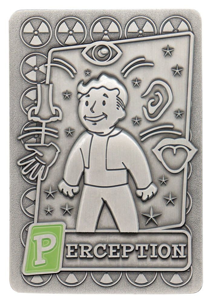 Fallout Metallbarren mit Album S.P.E.C.I.A.L. Perk Card Collector’s Album
