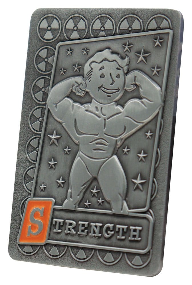 Fallout Metallbarren mit Album S.P.E.C.I.A.L. Perk Card Collector’s Album