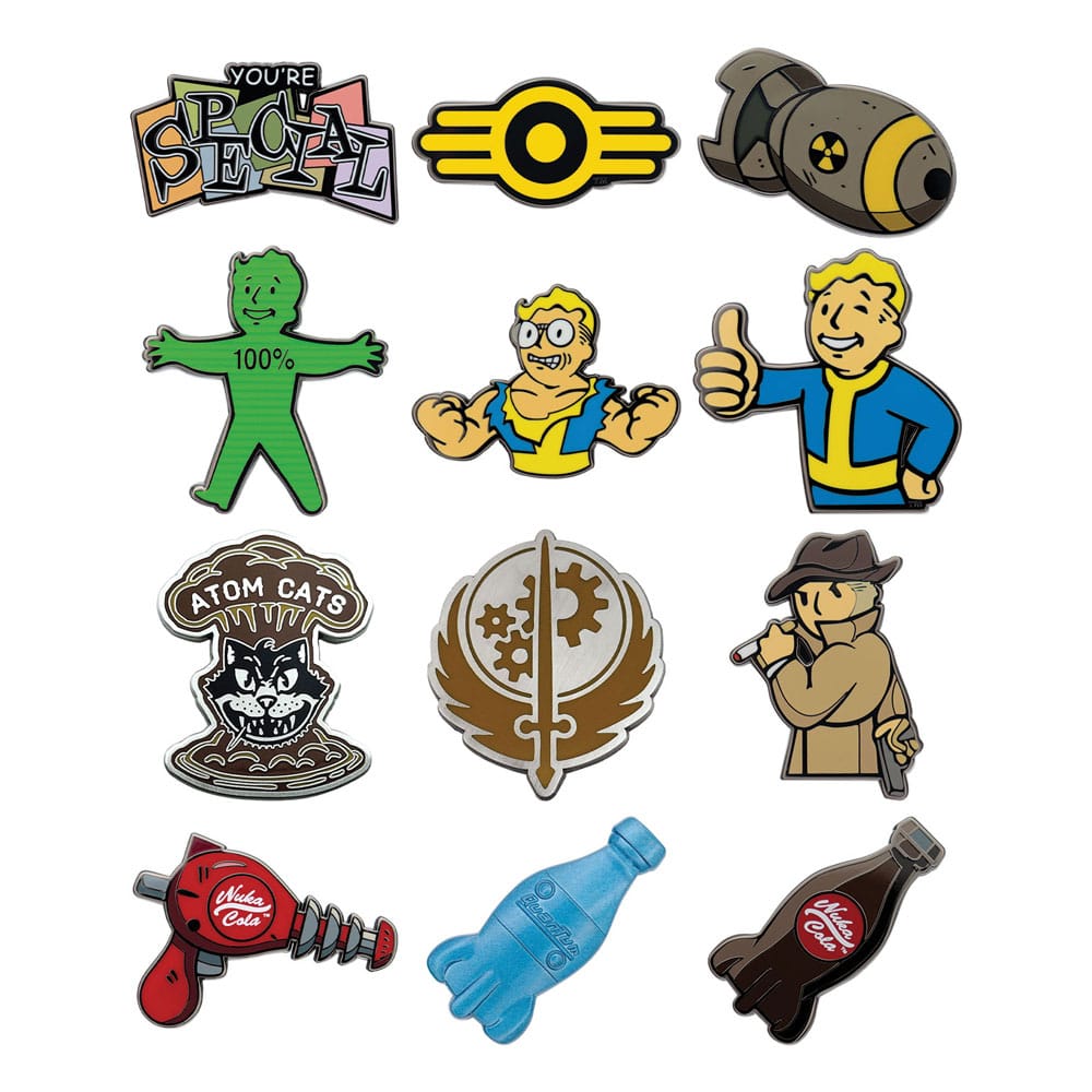 Fallout Ansteck-Pins Mystery Pin Badge Volume 2 Display (12)   