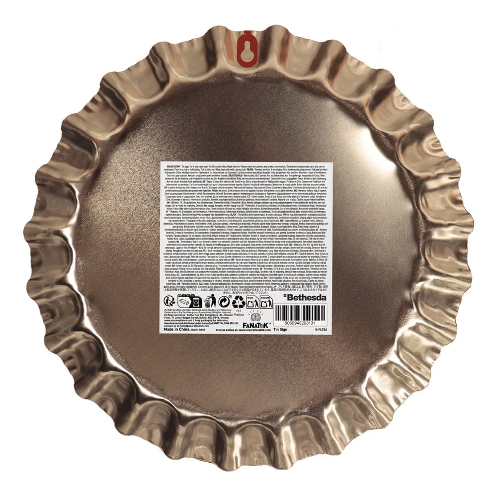 Fallout Blechschild Sunset Sarsaparilla Bottle Cap   