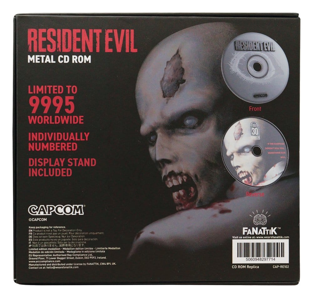 Resident Evil Replik CD-ROM 30th Anniversary Limited Edition 11 cm