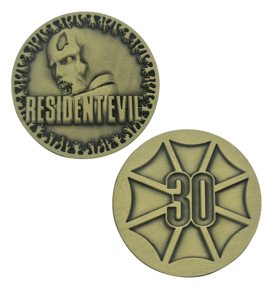 Resident Evil Sammelmünze 30th Anniversary Antique Brass Edition