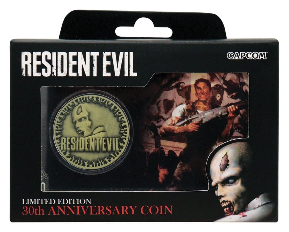 Resident Evil Sammelmünze 30th Anniversary Antique Brass Edition