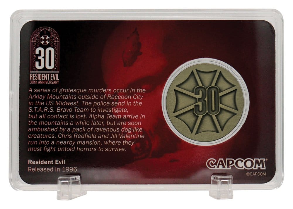 Resident Evil Sammelmünze 30th Anniversary Antique Brass Edition