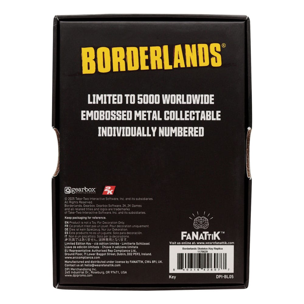 Borderlands Replik Gold Key 