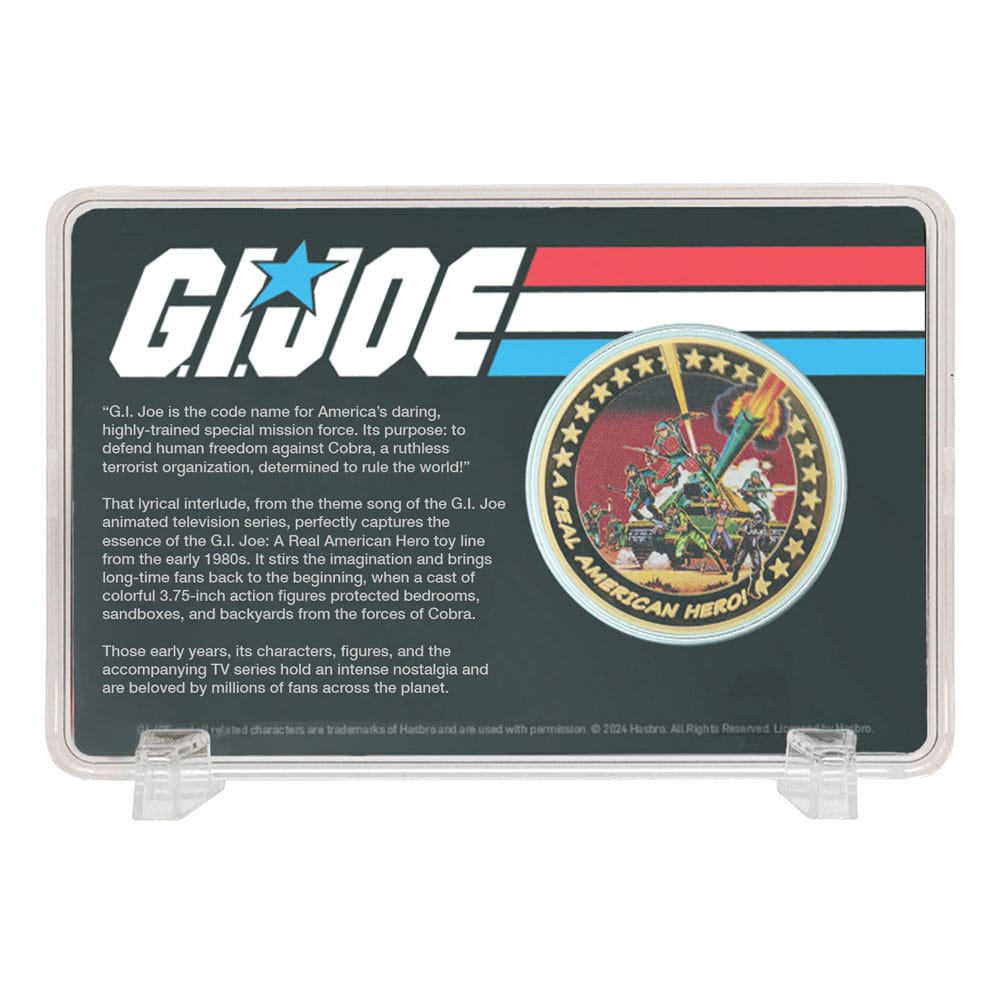 G.I. Joe Sammelmünze A Real American Hero 60th Anniversary 24k Gold Plated Limited Edition      