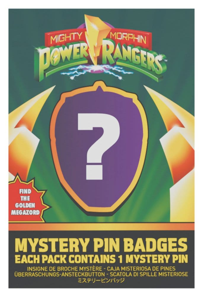 Power Rangers Mystery Ansteck-Pins Blind Box Sortiment (12)