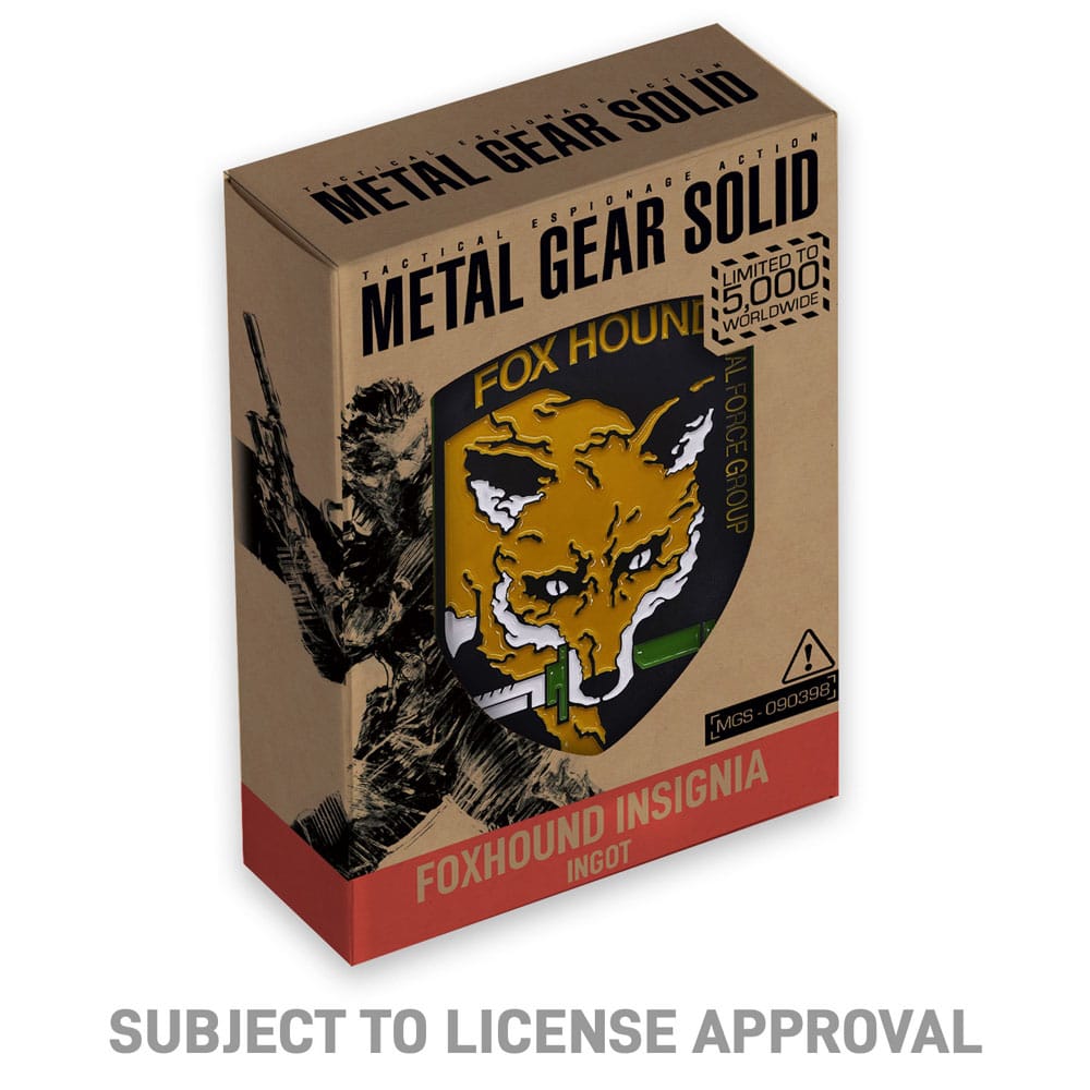 Metal Gear Solid Metallbarren Foxhound Insignia Limited Edition 