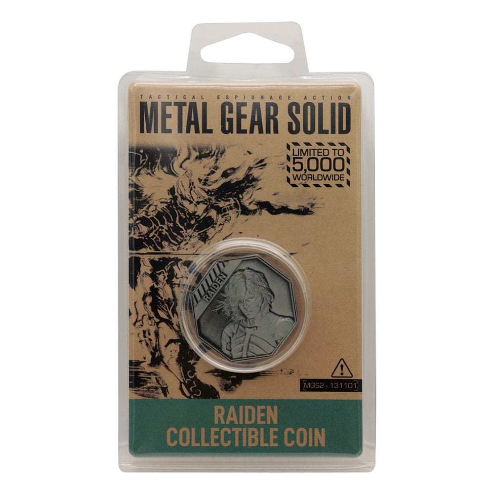 Metal Gear Solid 2 Sammelmünze Raiden Limited Edition   