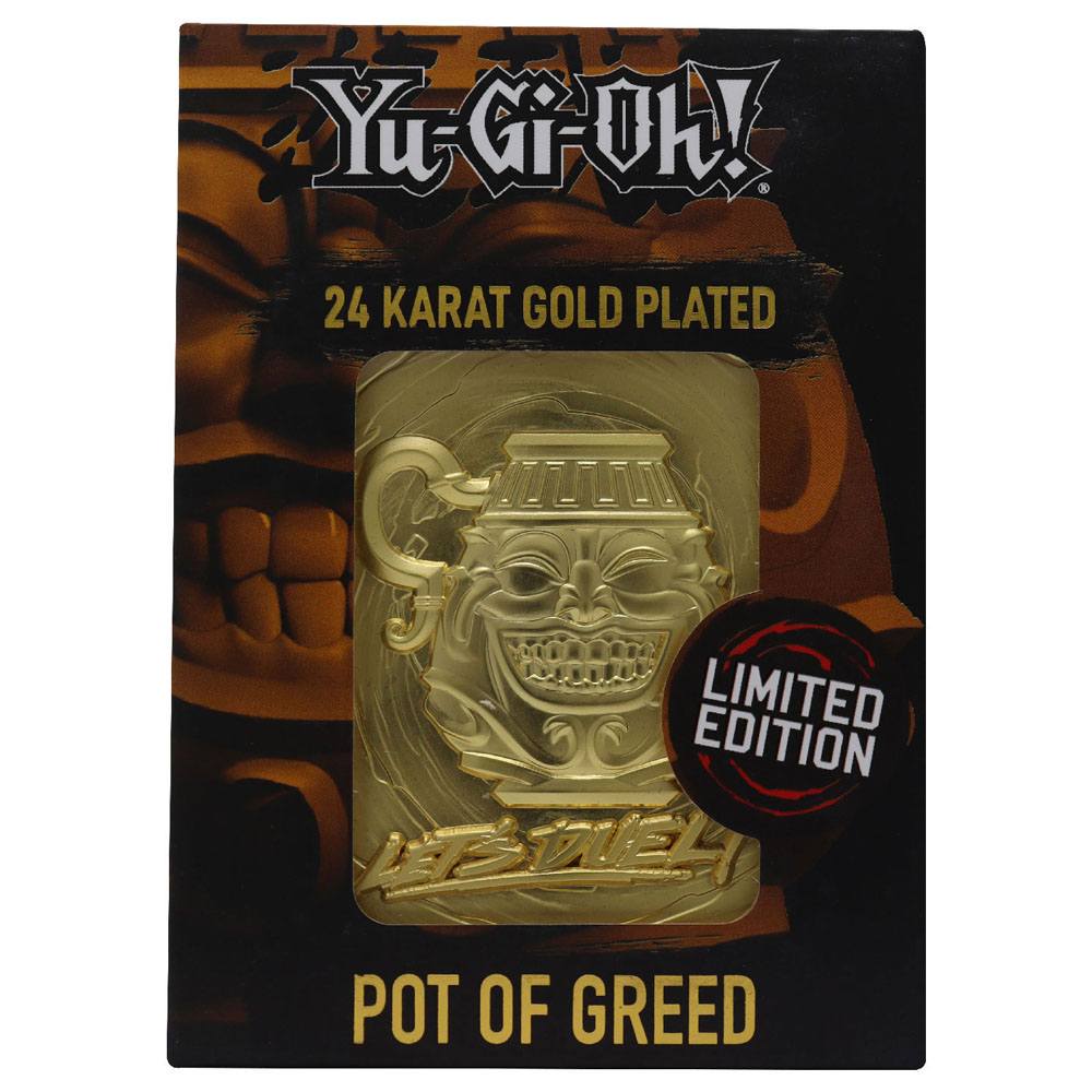 Yu-Gi-Oh! Replik Karte Pot of Greed (vergoldet) 
