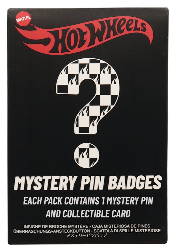 Hot Wheels Mystery Ansteck-Pins Blind Box Display (12)