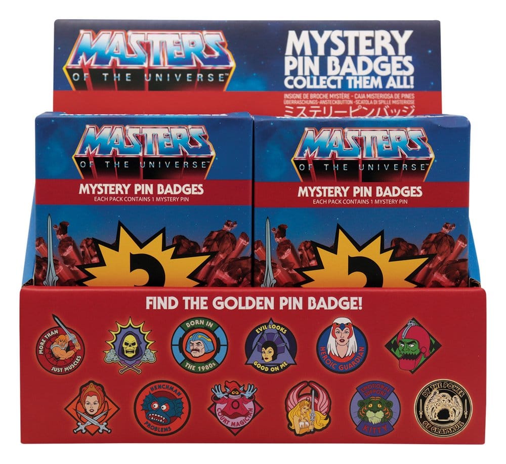 Masters of the Universe Mystery Ansteck-Pins Blind Box Display (12)