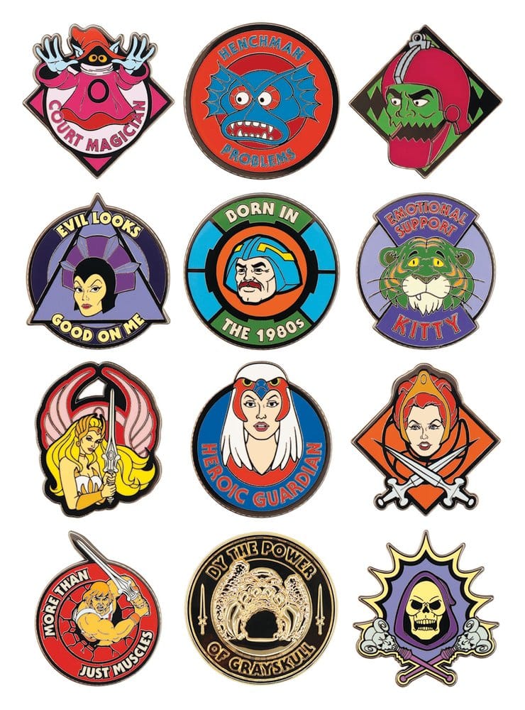 Masters of the Universe Mystery Ansteck-Pins Blind Box Display (12)