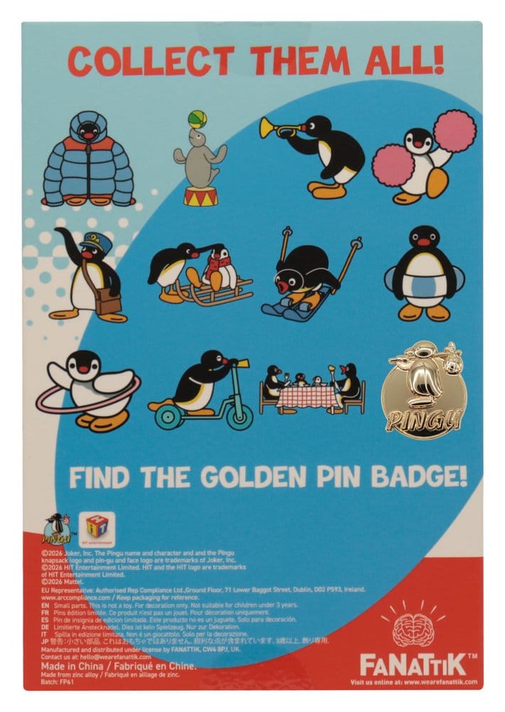 Pingu Mystery Ansteck-Pins Blind Box Display (12)