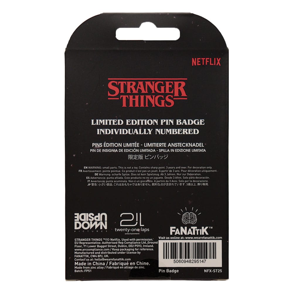 Stranger Things Ansteck-Pin Hellfire Lives Limited Edition        