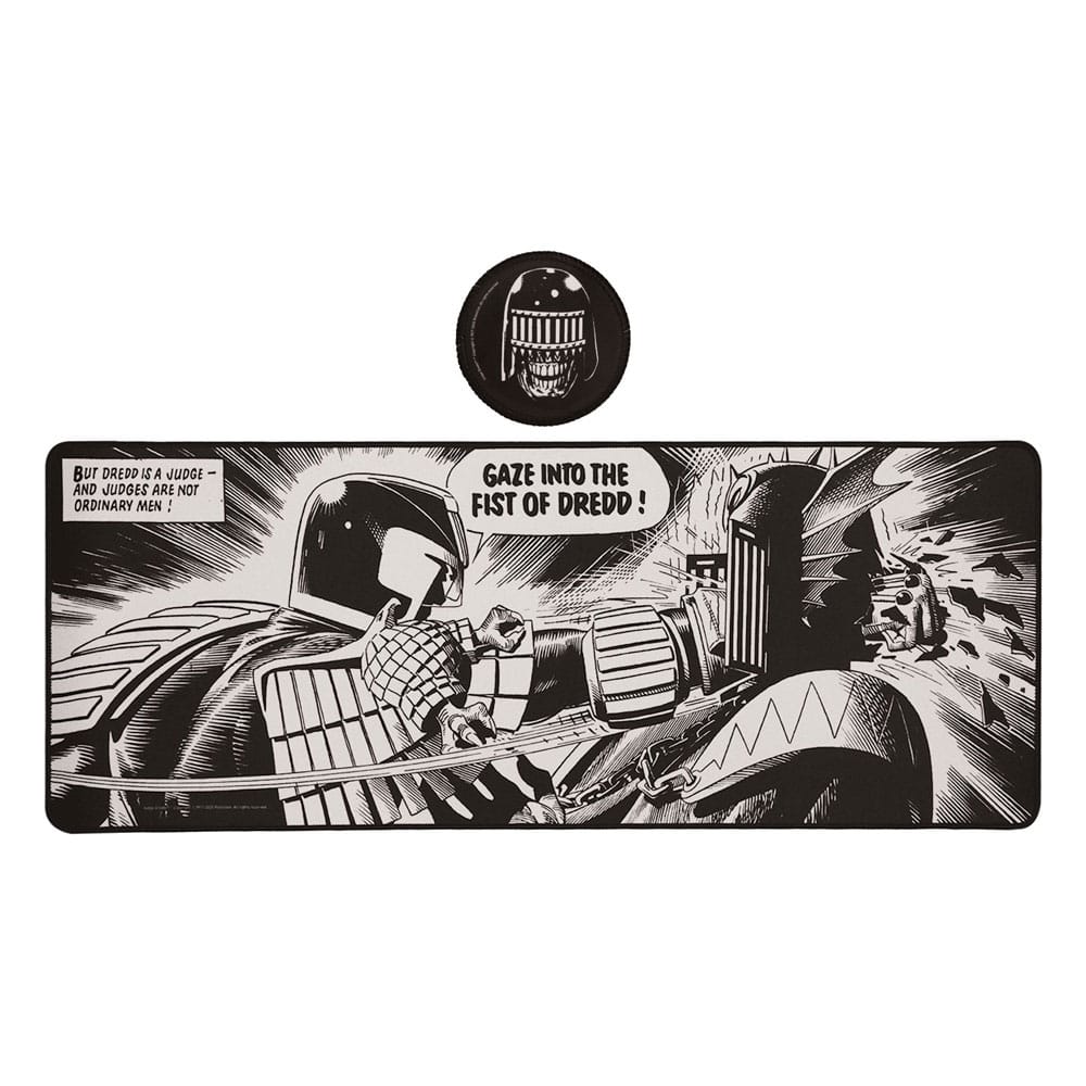2000 AD Schreibtischunterlage & Untersetzer Judge Dredd