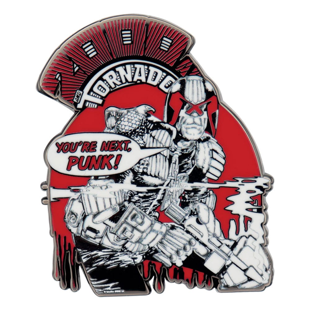 2000 AD Ansteck-Pin Judge Dredd You're Next Punk Limited Edition 
