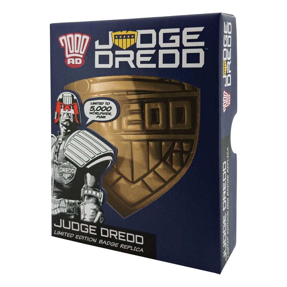 2000 AD Replik Judge Dredd Badge Limited Edition     