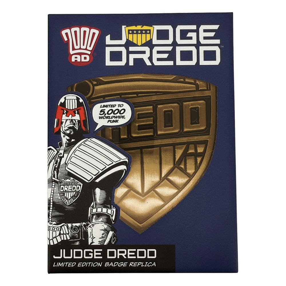 2000 AD Replik Judge Dredd Badge Limited Edition     