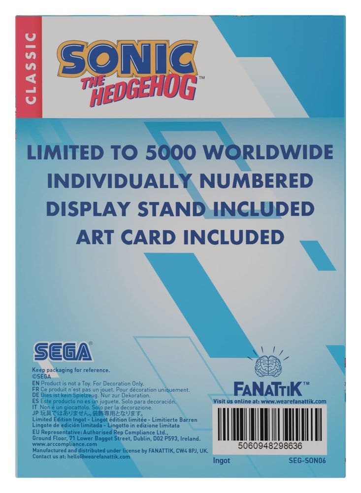 Sonic - The Hedgehog Metallbarren Limited Edition    