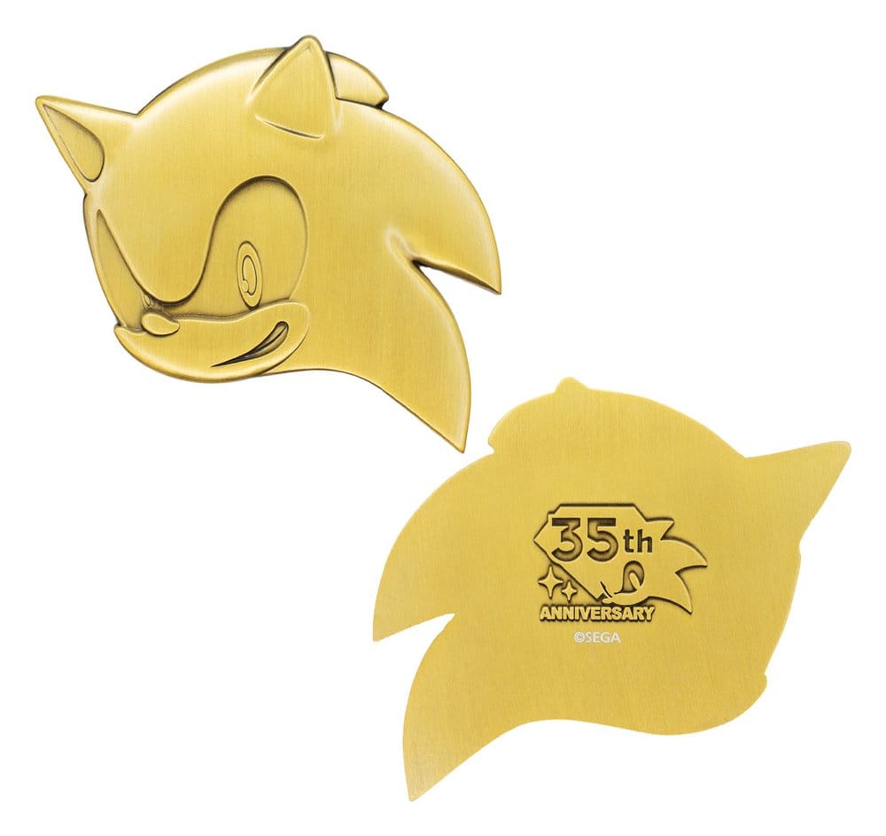 Sonic the Hedgehog Medaillen-Set 35th Anniversary Then & Now Limited Edition