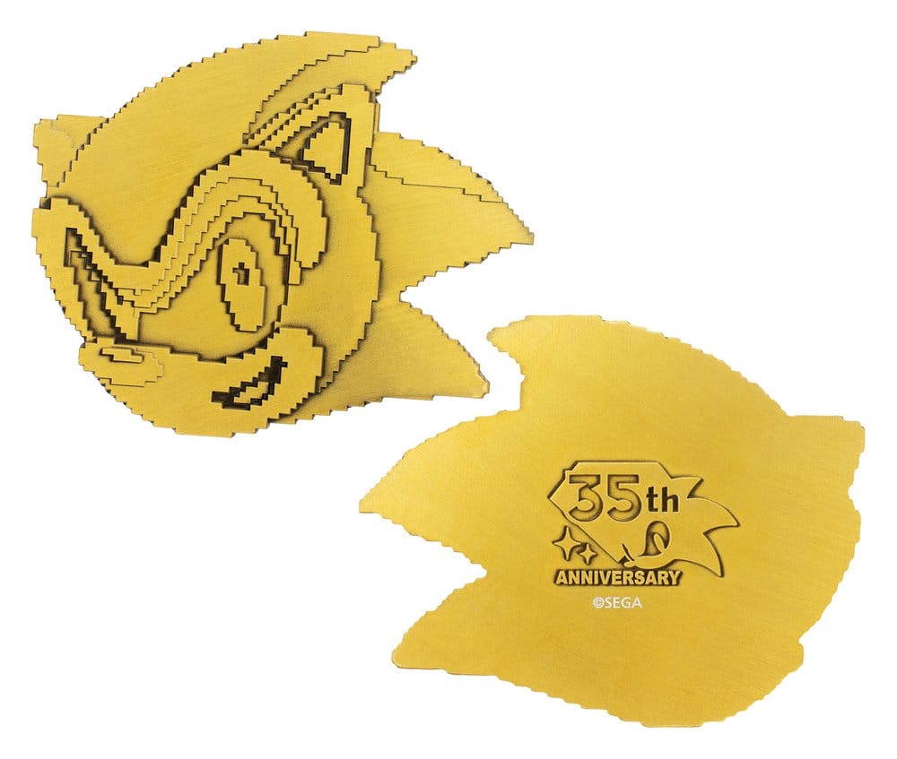 Sonic the Hedgehog Medaillen-Set 35th Anniversary Then & Now Limited Edition