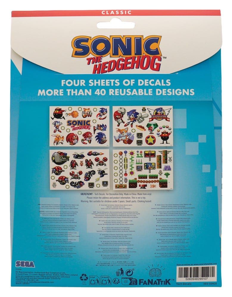 Sonic - The Hedgehog Tech Sticker Pack           