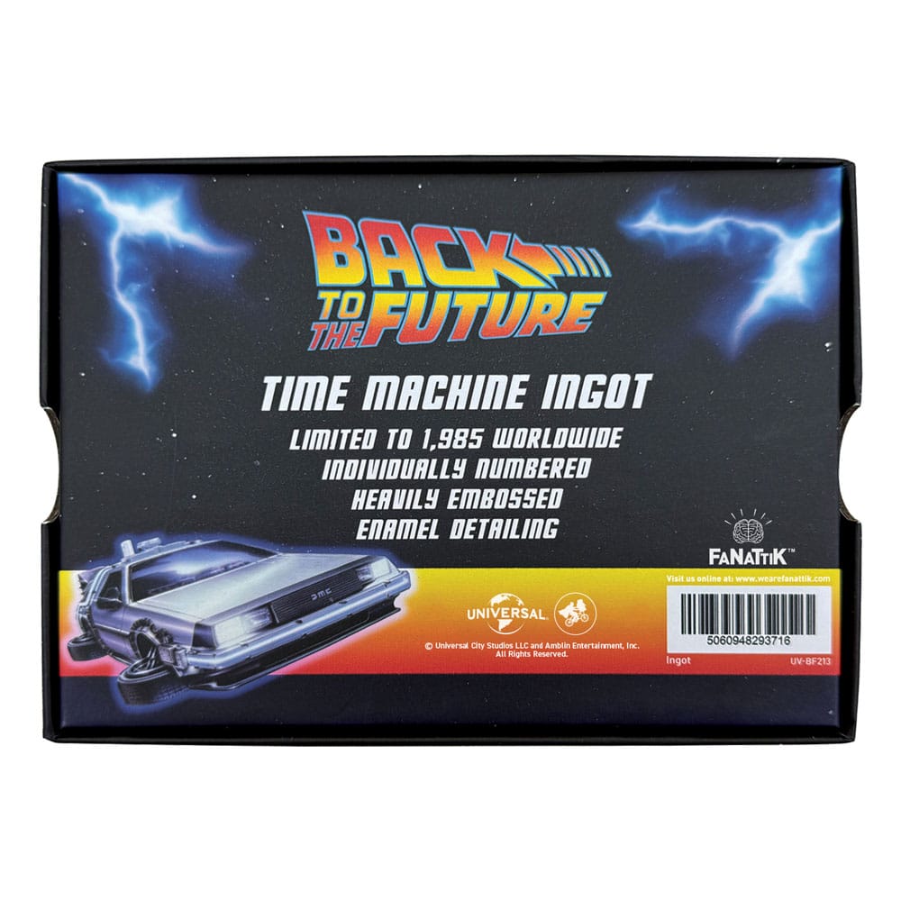 Zurück in die Zukunft Metallbarren 40th Anniversary Time Circuits Limited Edition   